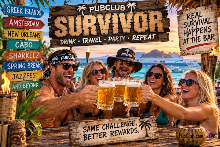PubClub Survivor TV show graphic