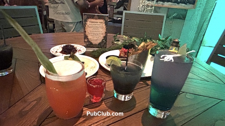 Lost Temple Tavern food and drinks at Margaritaville San Diego Halloween