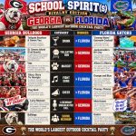 School Spirits rivalry graphic Georgia-Florida